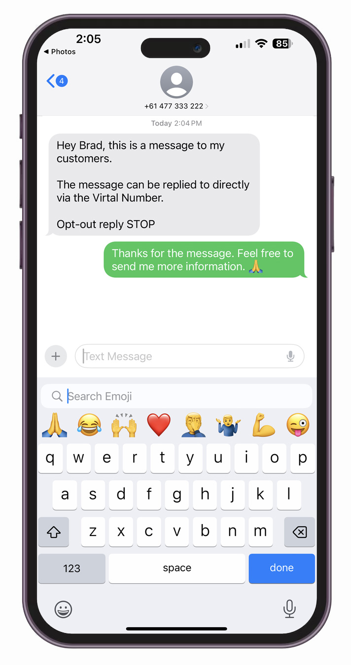 How to receive replies to email