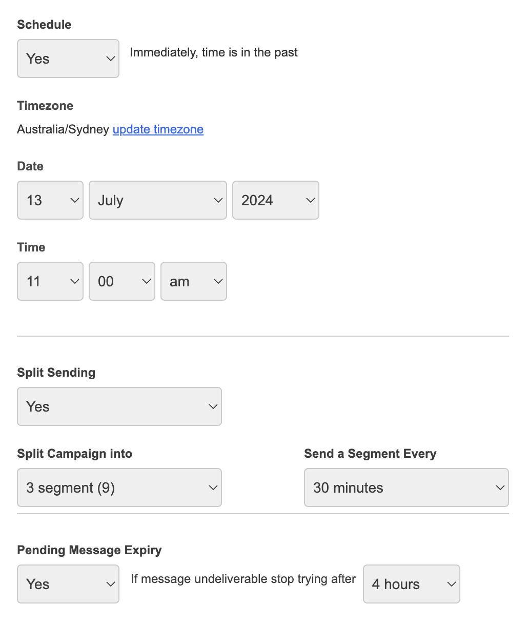How to send an SMS message